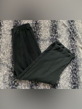 CD Petites Women’s Medium Black Elastic Waist Cotton Casual Pants